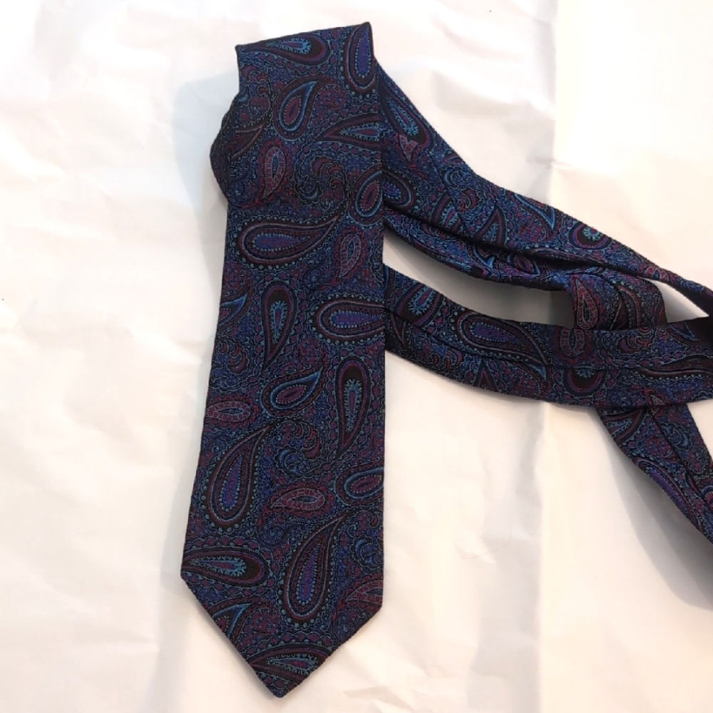 Christian Dior Paisley Silk Tie